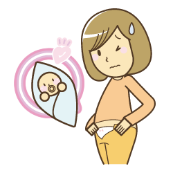 産後骨盤矯正のイメージイラスト