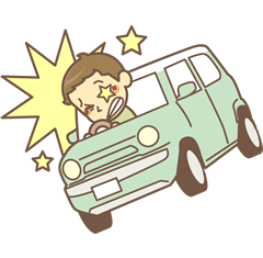 交通事故のイラスト